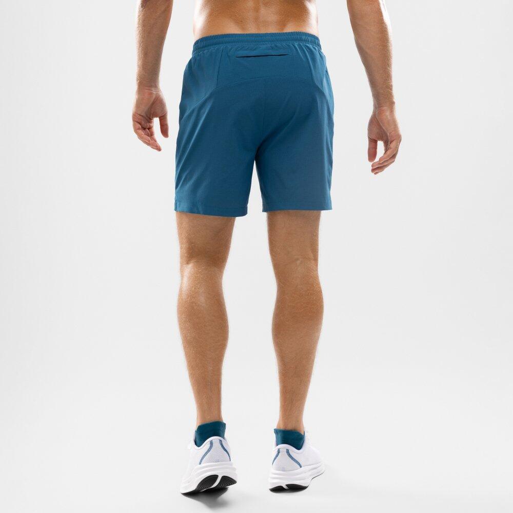 Pantaloncini da corsa 2 in 1 da uomo Fitness Admix Blue Blu 6/7