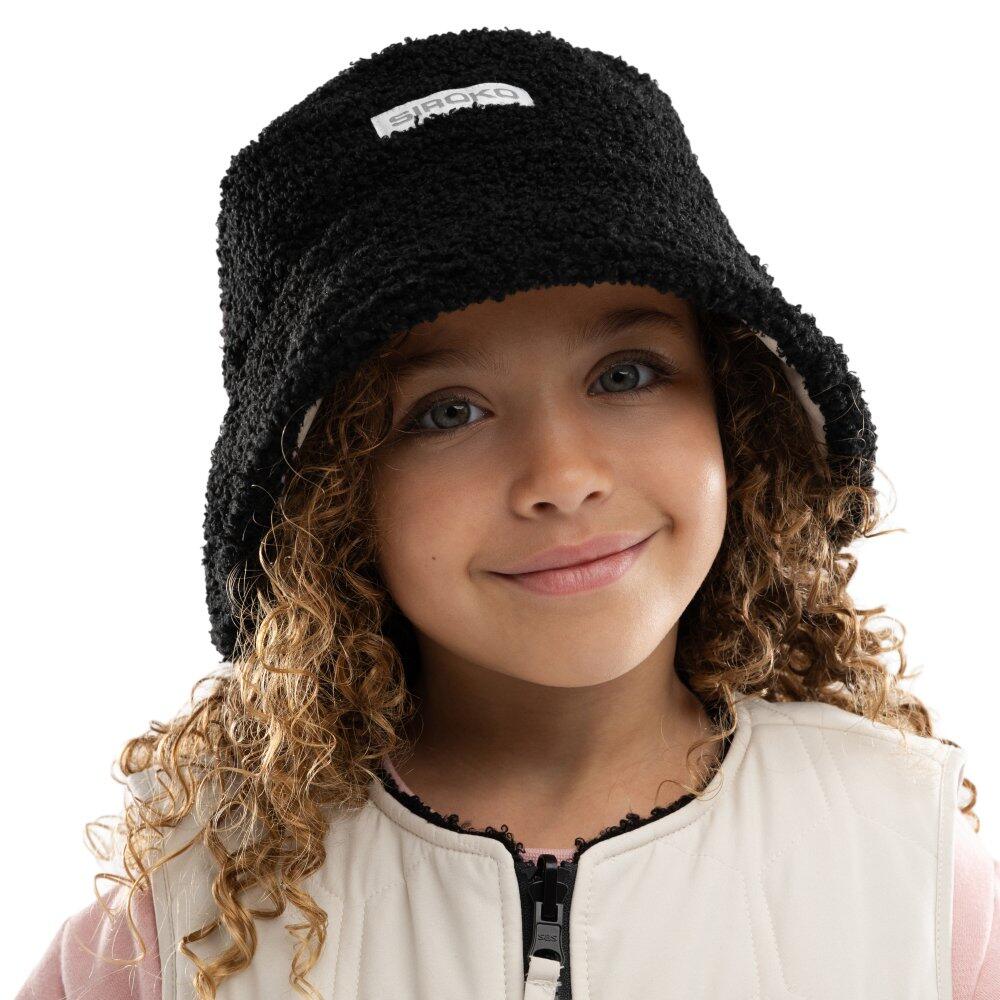 Kinder Lifestyle wendbarer sherpa-stepphut typ bucket Dobble Mini Beige 5/8