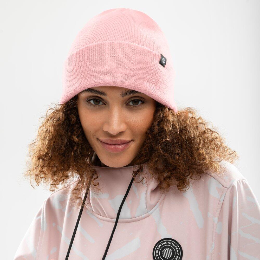 Bonnet hiver Sports d'hiver Homme et Femme Snowflake Pink Rose Bonbon 5/7