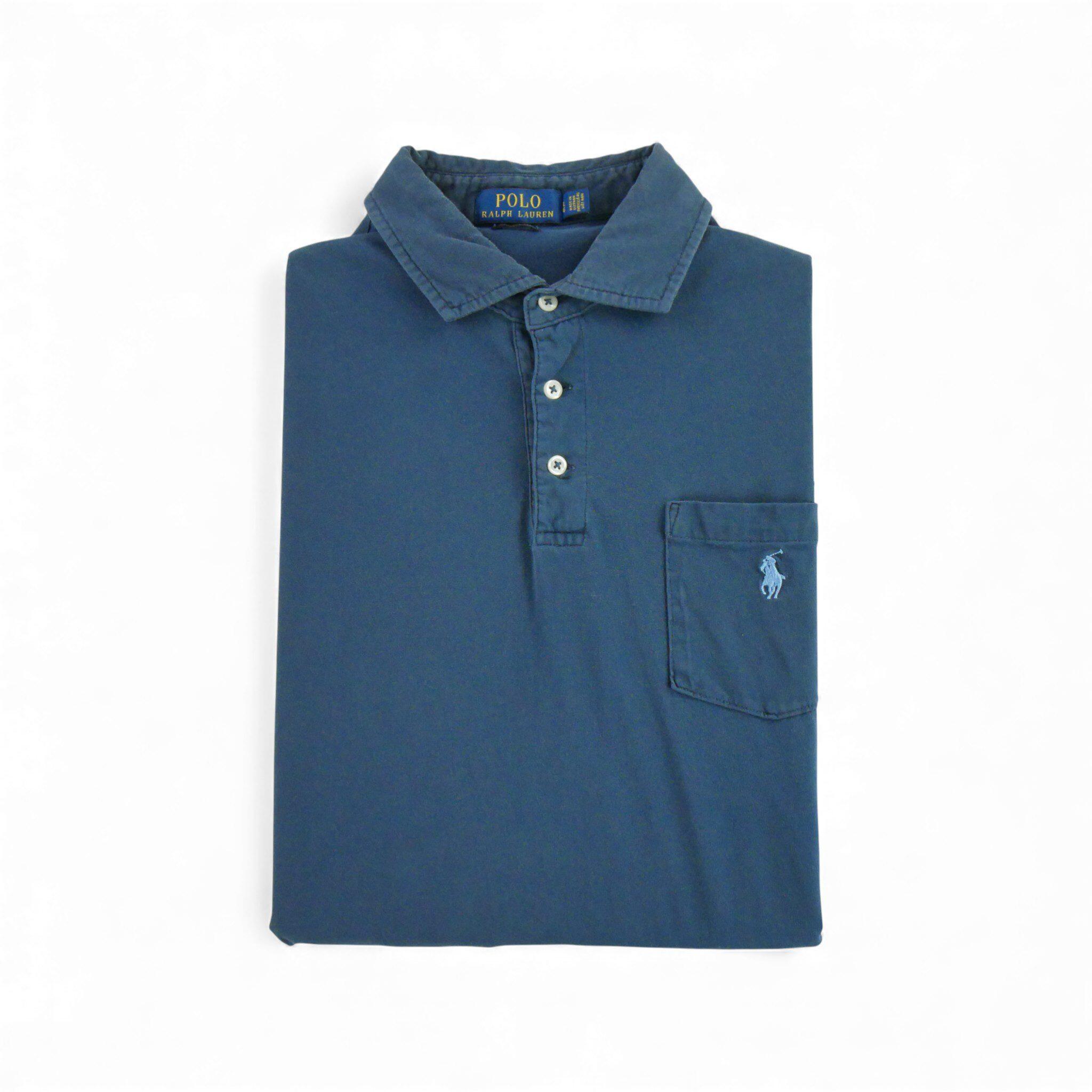 Ralph Lauren - Reconditionné - Polo Manches Courtes Homme Bleu - Très Bon État - Polo Manches Courtes - Bleu - Decathlon