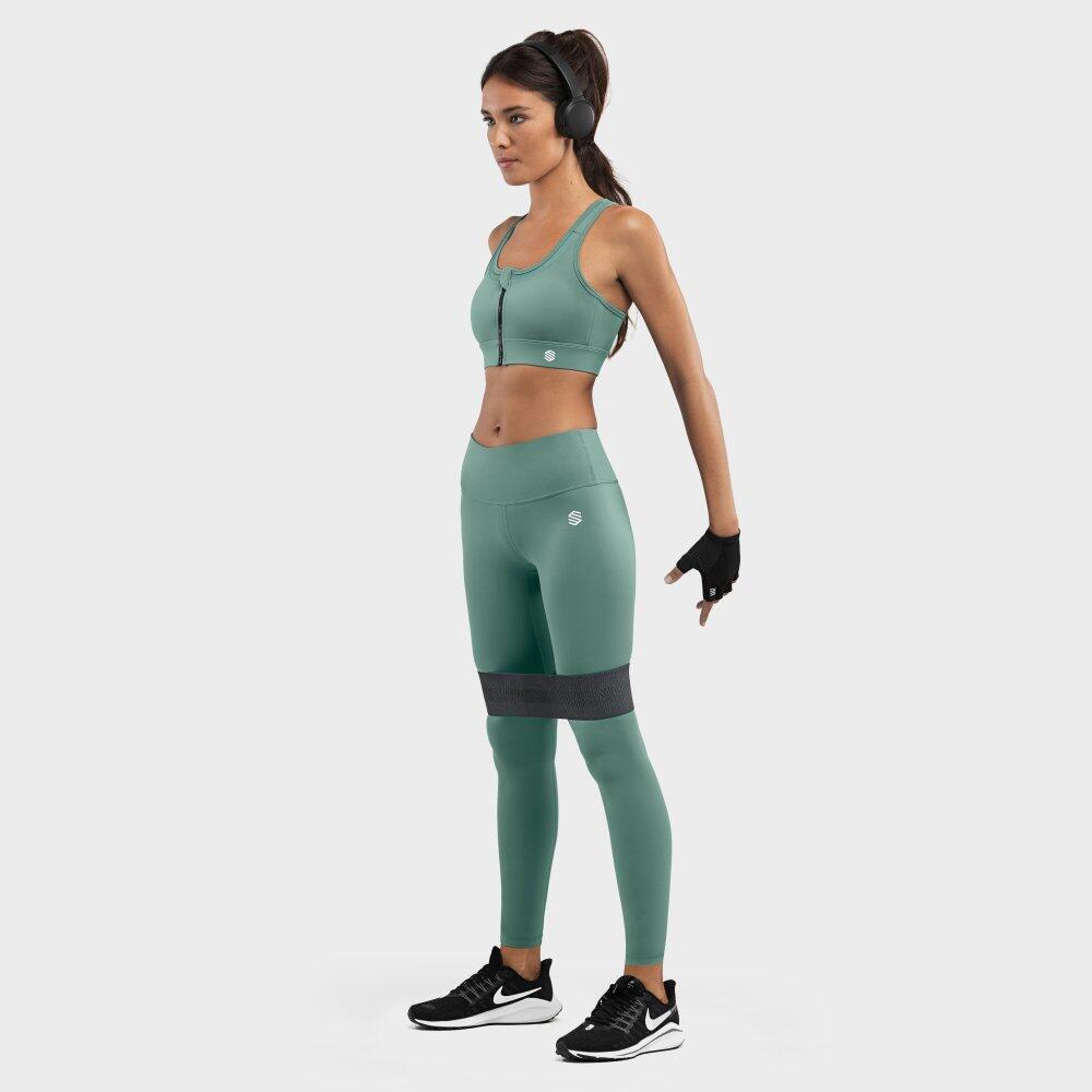 Brassière sport - Maintien élevé Fitness Femme Squat Green Vert Cendré 4/7
