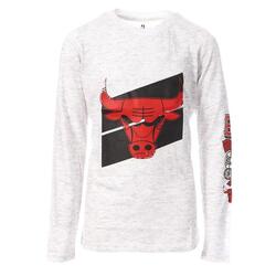 T-shirt Manches Longues Gris Garçon NBA Chicago Bulls