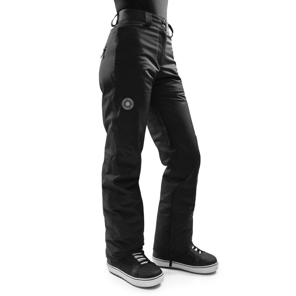SIROKO Pantaloni da snowboard da donna Sport invernali P1-W Vader Nero