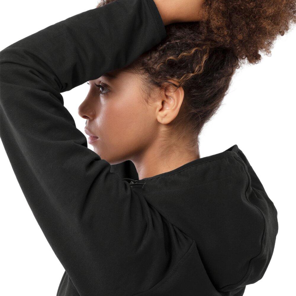Sweat à capuche fitness femme Black Square-W Noir 4/7