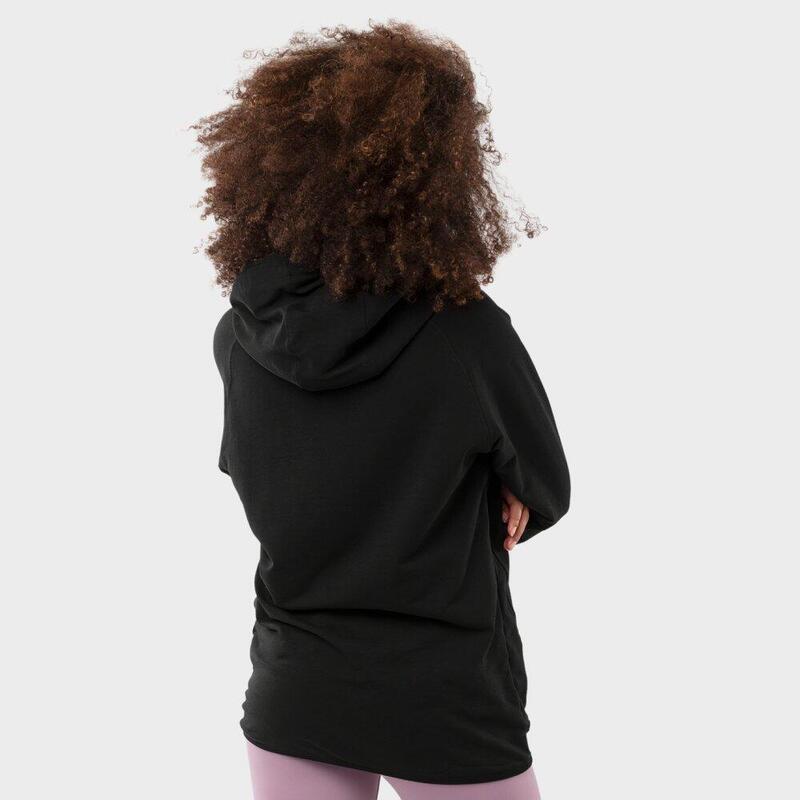 Hanorac de antrenament pentru femei Black Square-W Negru