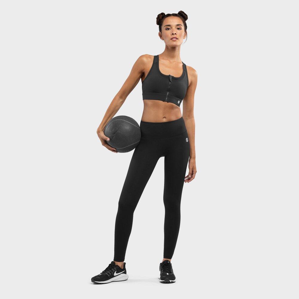Damen Fitness Sport-BH - Starker Halt Squat Black Schwarz 4/7
