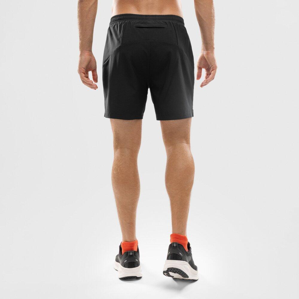 Men Fitness 's 2-in-1 running shorts Admix Black Black 6/7