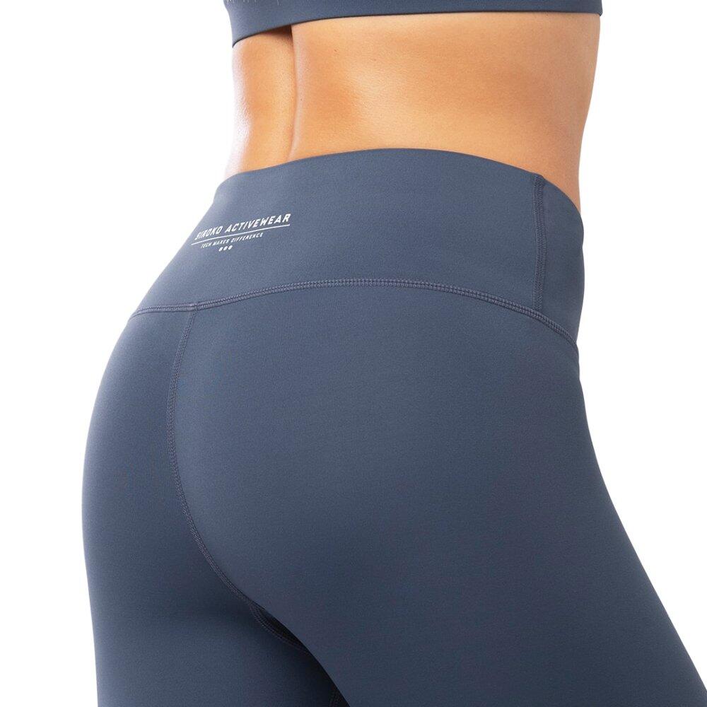 Damen Fitness Trainingsleggings mit mittelhohem Bund Striker Denim Blue 5/7