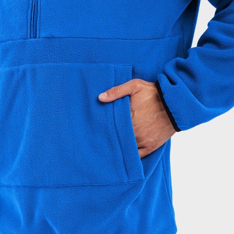 Hanorac fleece cu glugă pentru bărbați Montreux Albastru