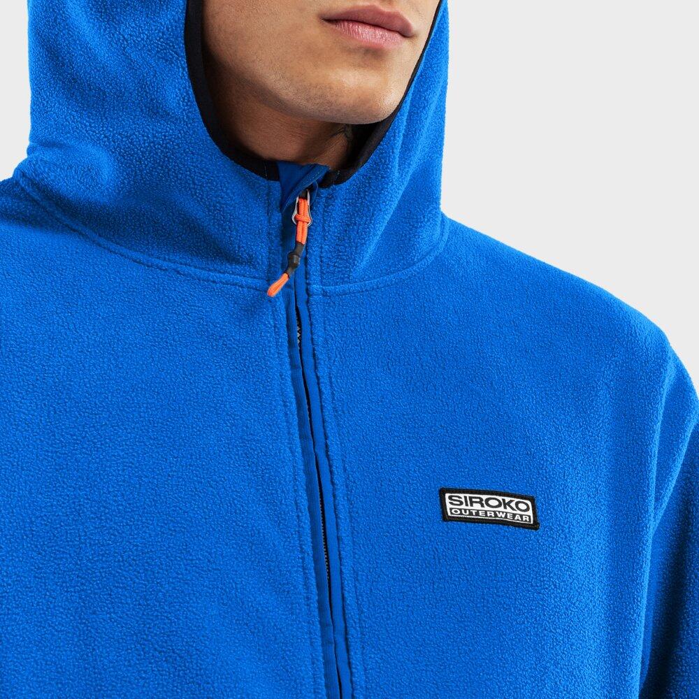 Sudadera polar con capucha hombre esquí y nieve Montreux Azul 6/7
