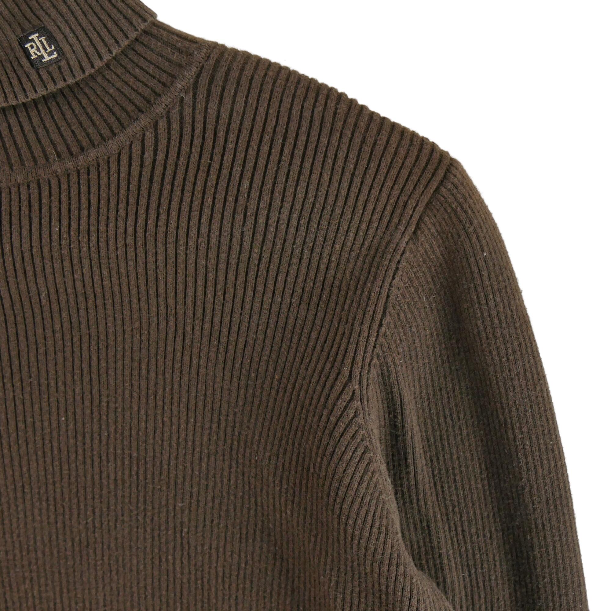 Reconditionné - Pull Femme col roulé Marron - Très Bon État 3/6
