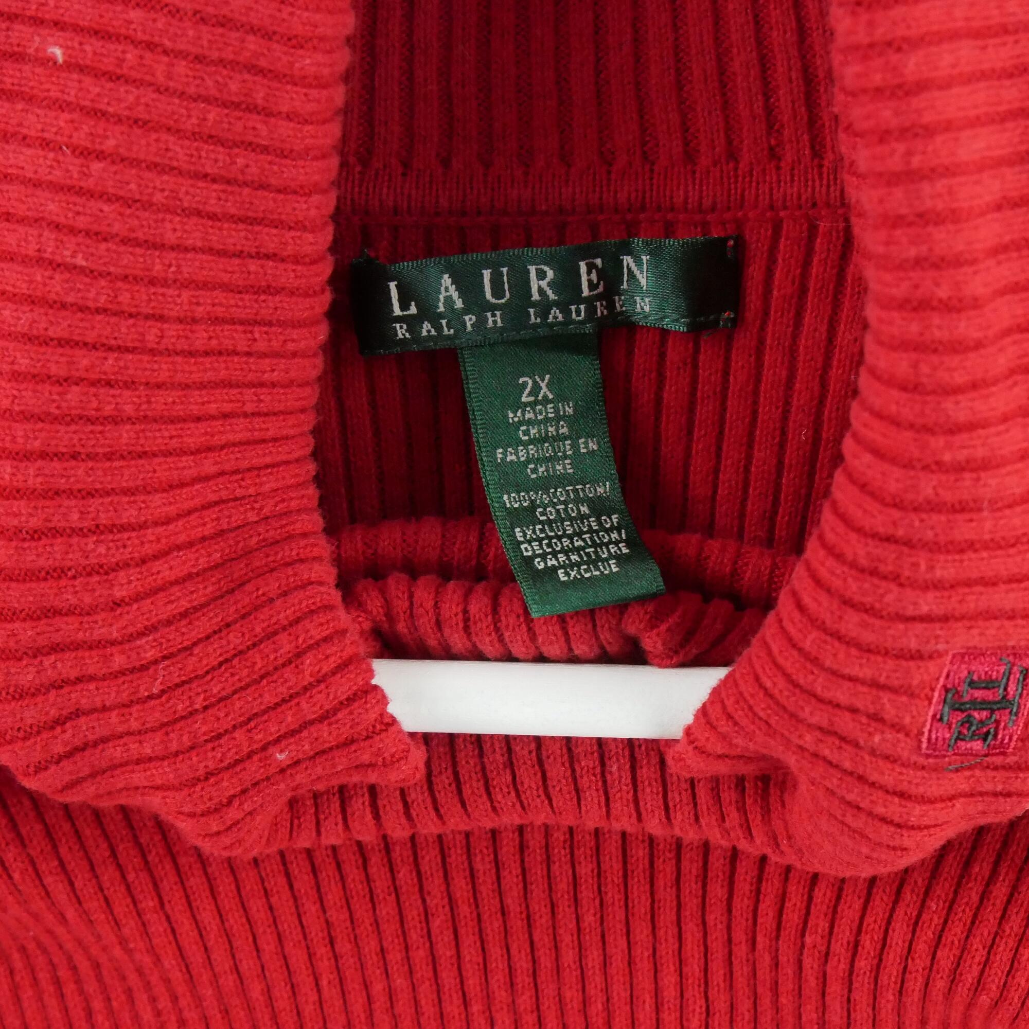 Reconditionné - Pull Femme col roulé Rouge - Excellent 5/6