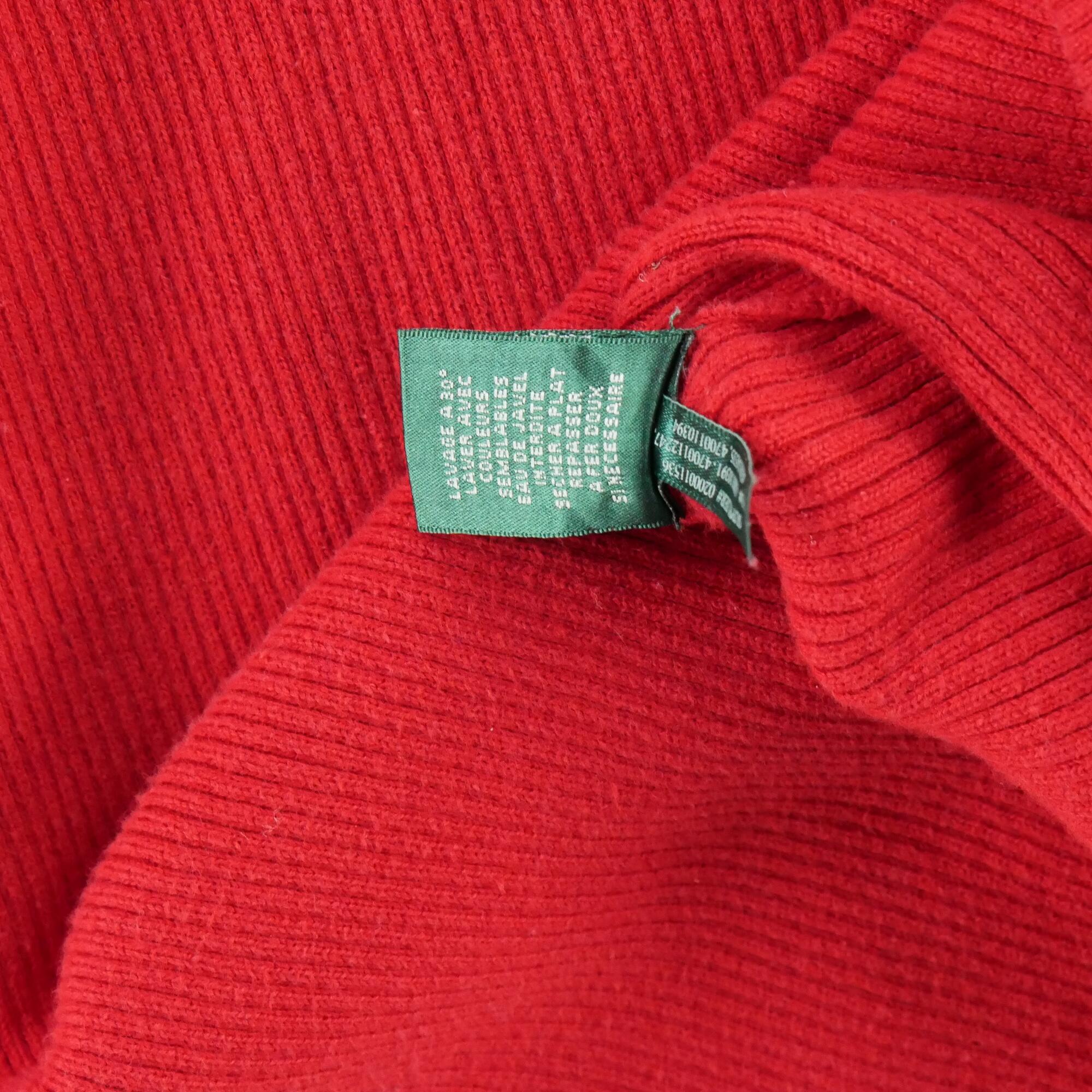 Reconditionné - Pull Femme col roulé Rouge - Excellent 6/6