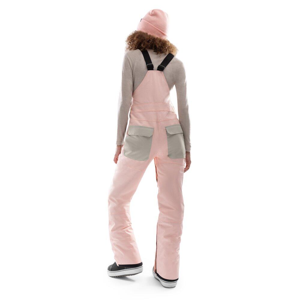 Women Winter sports ’s snowboard bib pants B1-W Arosa Pink 2/8