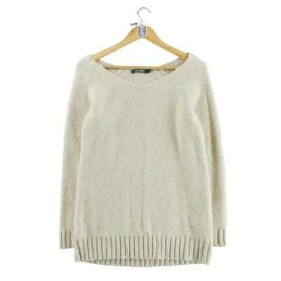 Tweedehands - dames beige trui - als nieuw
