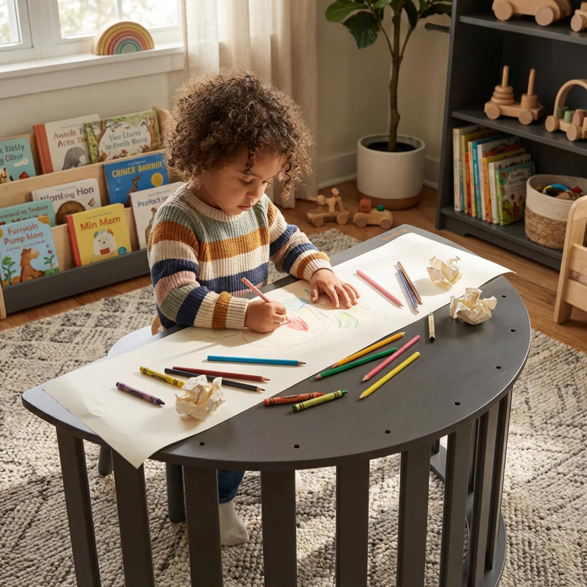 Arche d’Escalade Deryan Bois avec Coussin - Jouet Montessori - Noir 2/7
