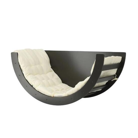 Arche d’Escalade Deryan Bois avec Coussin - Jouet Montessori - Noir