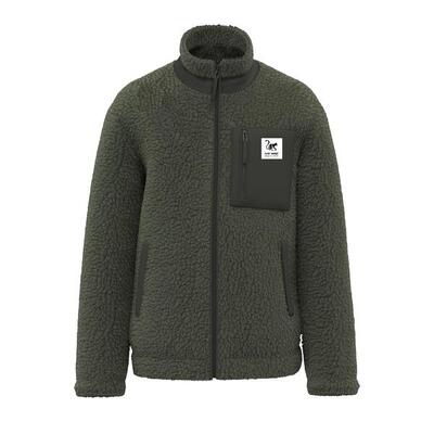 Sherpa fleece jack - klassieke pasvorm / gerecycled (zwart)