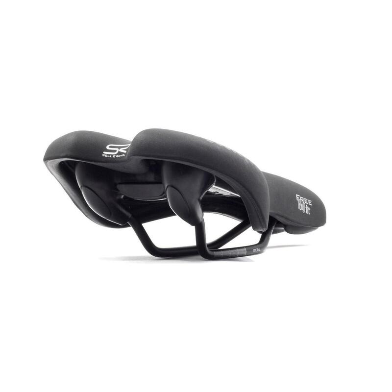 Șa de bicicletă pentru bărbați Selle Royal Freeway Fit, negru, 27x16 cm