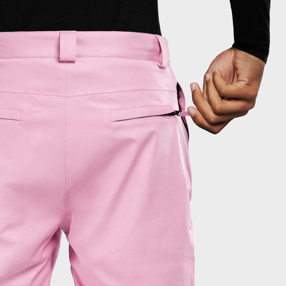 Dames Wintersport snowboard broek met bretels B1-W Arosa Roze