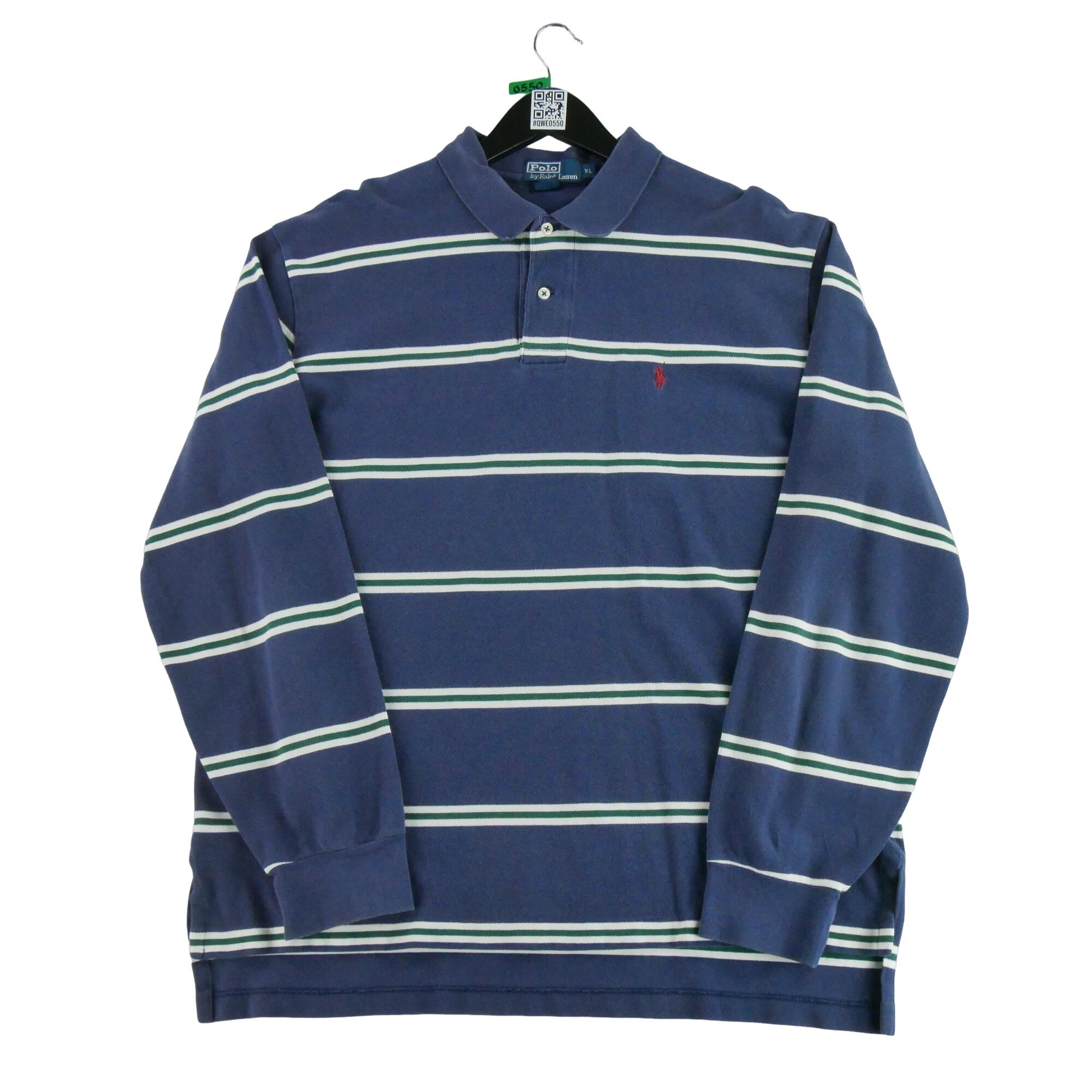 Ralph Lauren - Reconditionné - Polo Manches Longues Homme - Très Bon État - Polo Manches Longues - Bleu - Decathlon