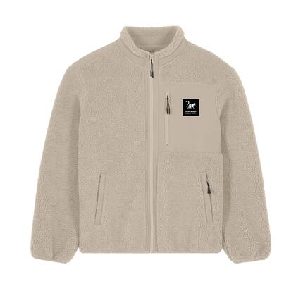 Veste sherpa polaire - ski de piste - unisexe - douce, chaude - bordeaux