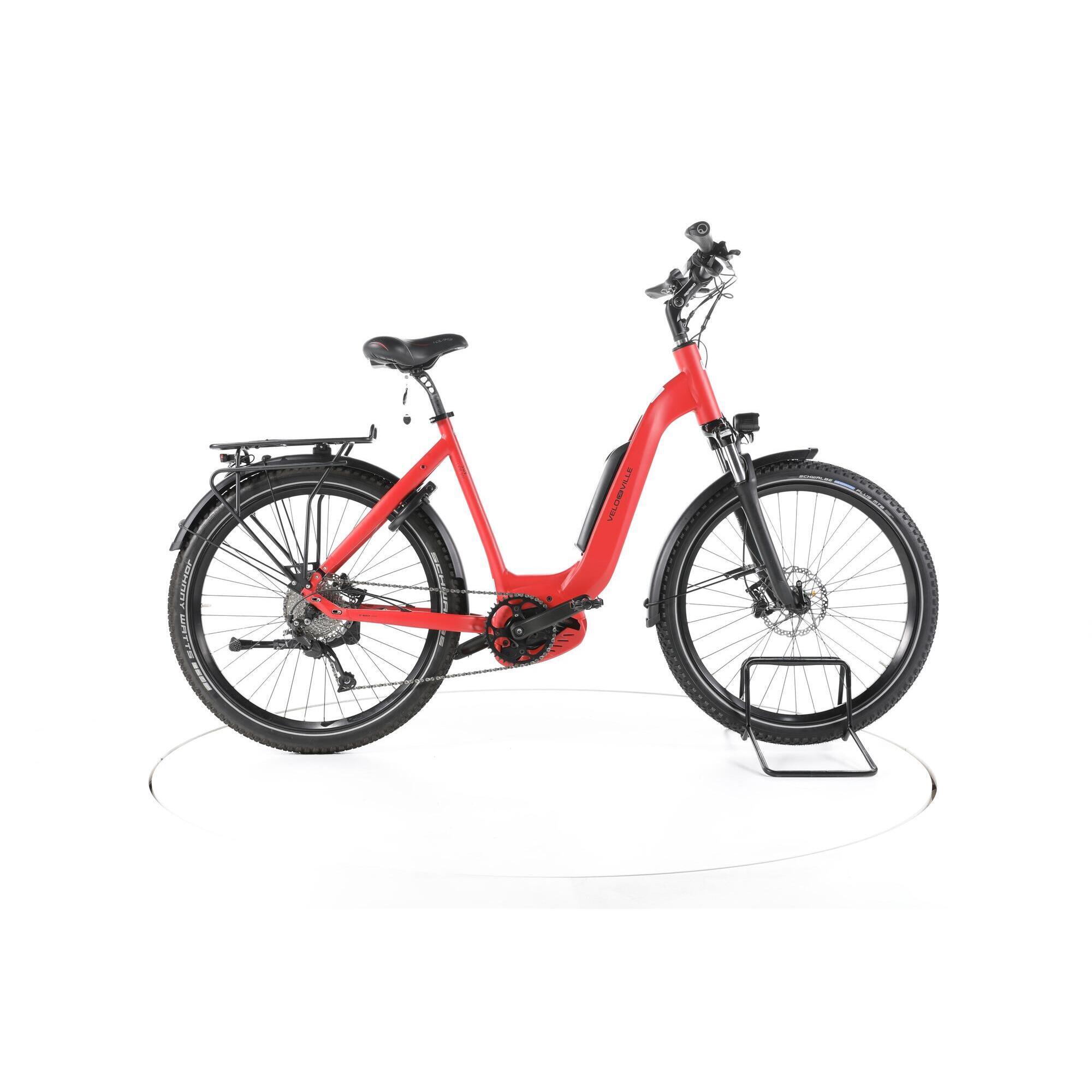 Velo De Ville - Reconditionné - Velo De Ville Leb 900 Trekking Vélo Entrée Basse - Bon - Vélo Tout Chemin - Rouge - 55 - Decathlon