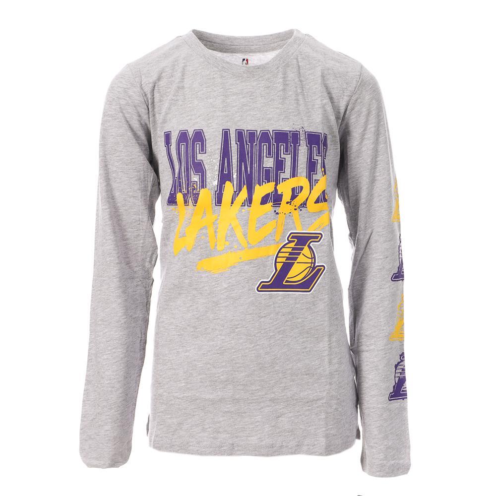 Boys' NBA LA Lakers Long Sleeve T-Shirt Grey