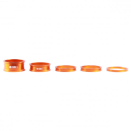 Conjunto de 5 espaçadores de direção SB3 Kroma 1''1/8 Laranja 2/5