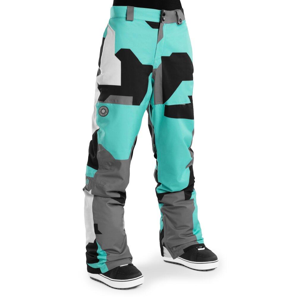 SIROKO Pantaloni da snowboard da donna Sport invernali P1-W Sleet Turchese