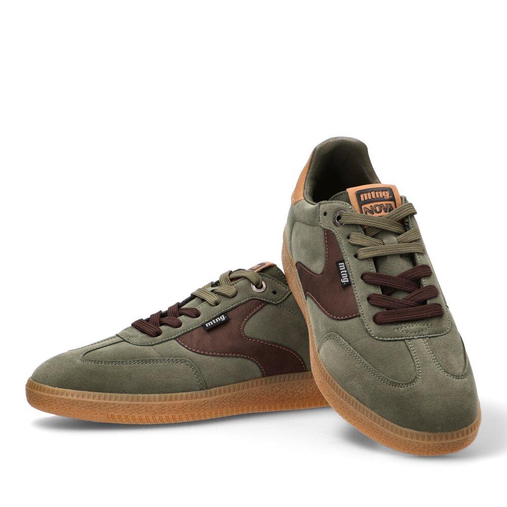 Deportivas Casual Hombre Suela Plana - Modelo 84775 Kakhi 5/7