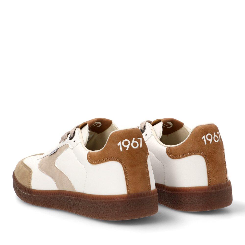 Deportivas Casual Hombre Suela Plana - Modelo 84775 Blanco 4/7