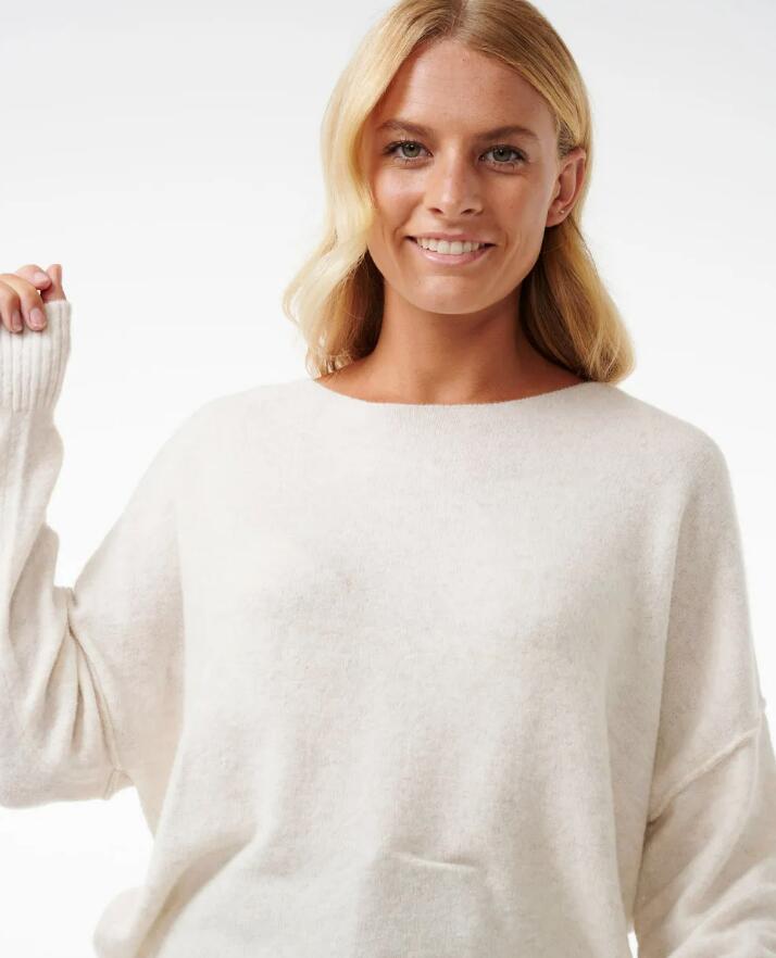 Rip Curl Emily Sweater - Ecru Marle 3/7