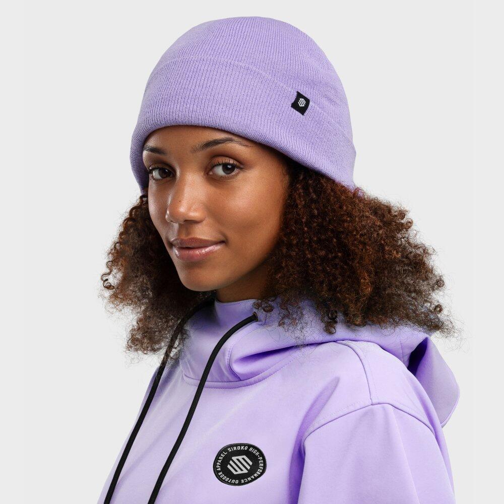 Bonnet hiver Sports d'hiver Homme et Femme Snowflake Violet Lavande 5/7
