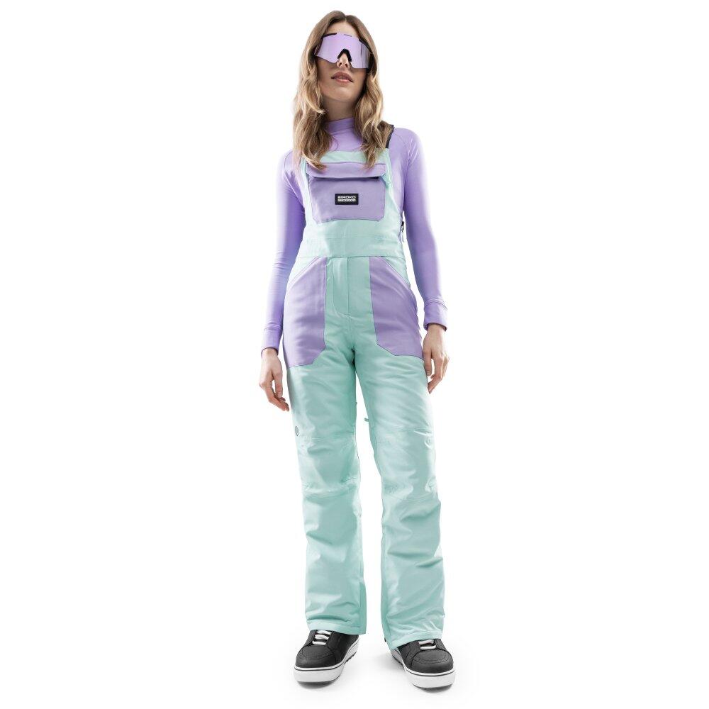 Pantaloni de snowboard pentru femei B1-W Lenk Verde
