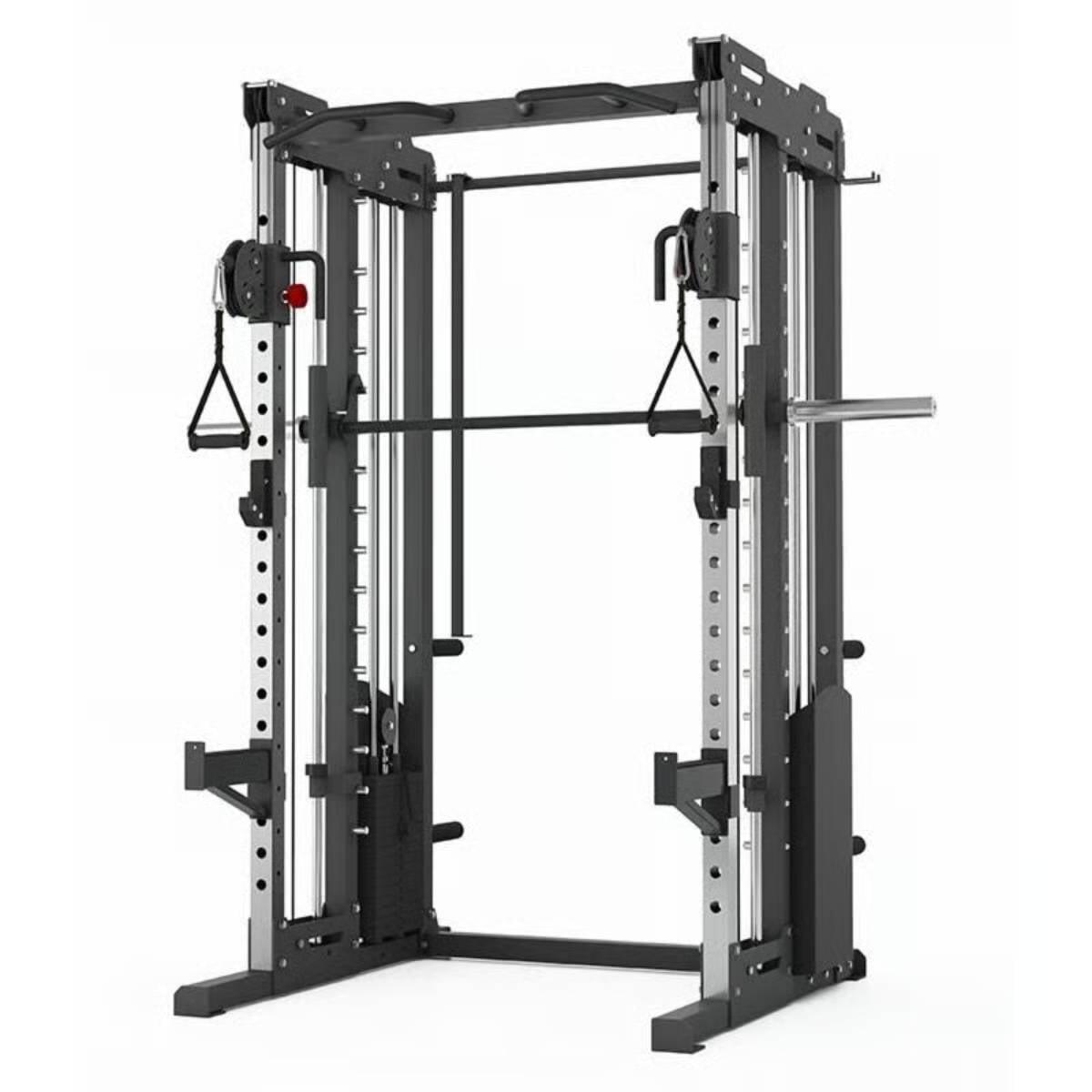Multipower - Machine Smith Professionnelle avec Double Poulie + Rack 2/5