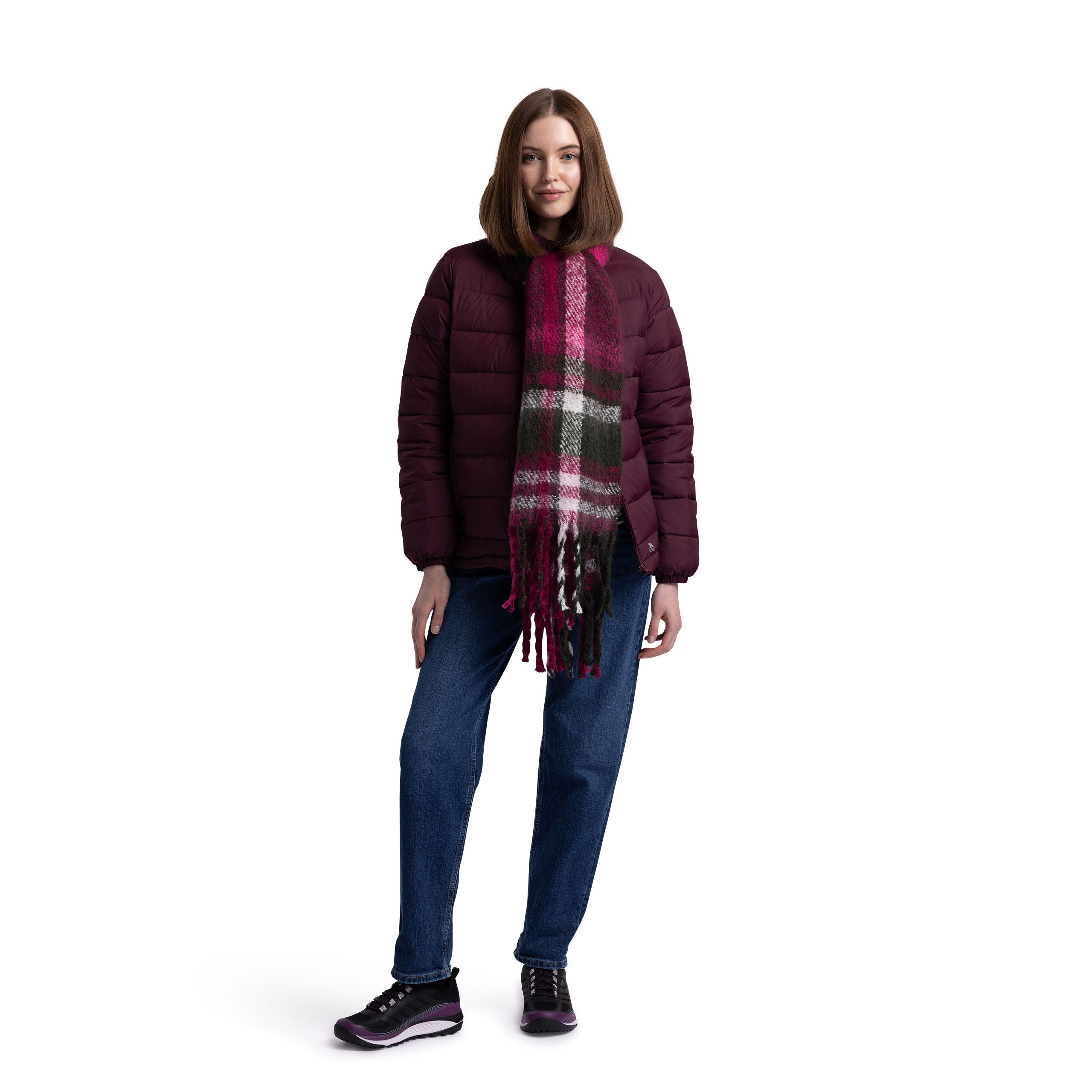 Womens Padded Jacket Casual with 2 Zip Pockets Elegant 3/5