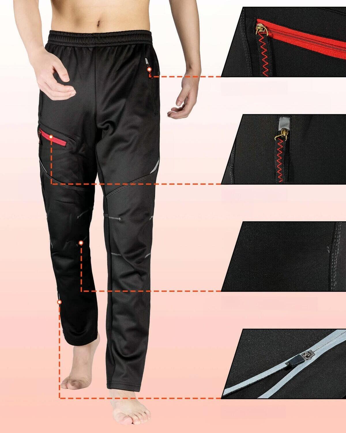 Pantalon Cyclisme Homme Polaire Thermique 3/4