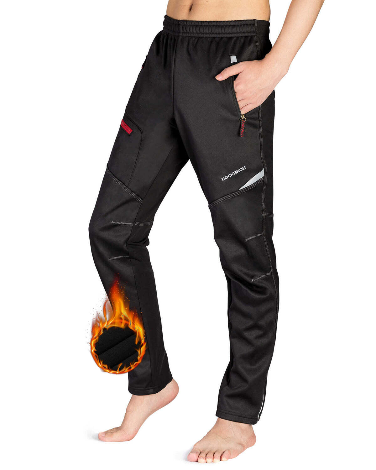 Pantalon Cyclisme Homme Polaire Thermique 2/4