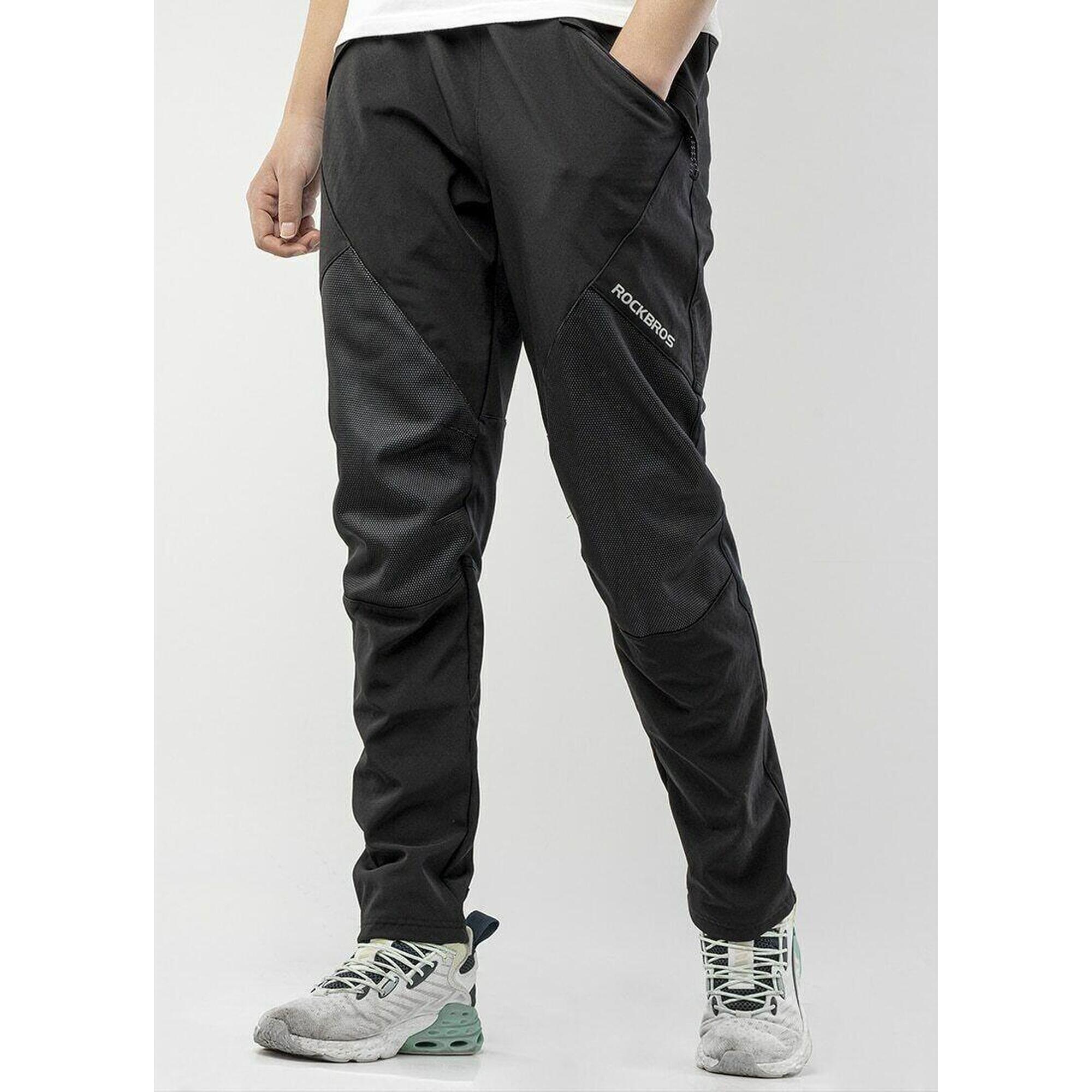 Pantaloni lungi de ciclism de iarnă ROCKBROS din fleece cald