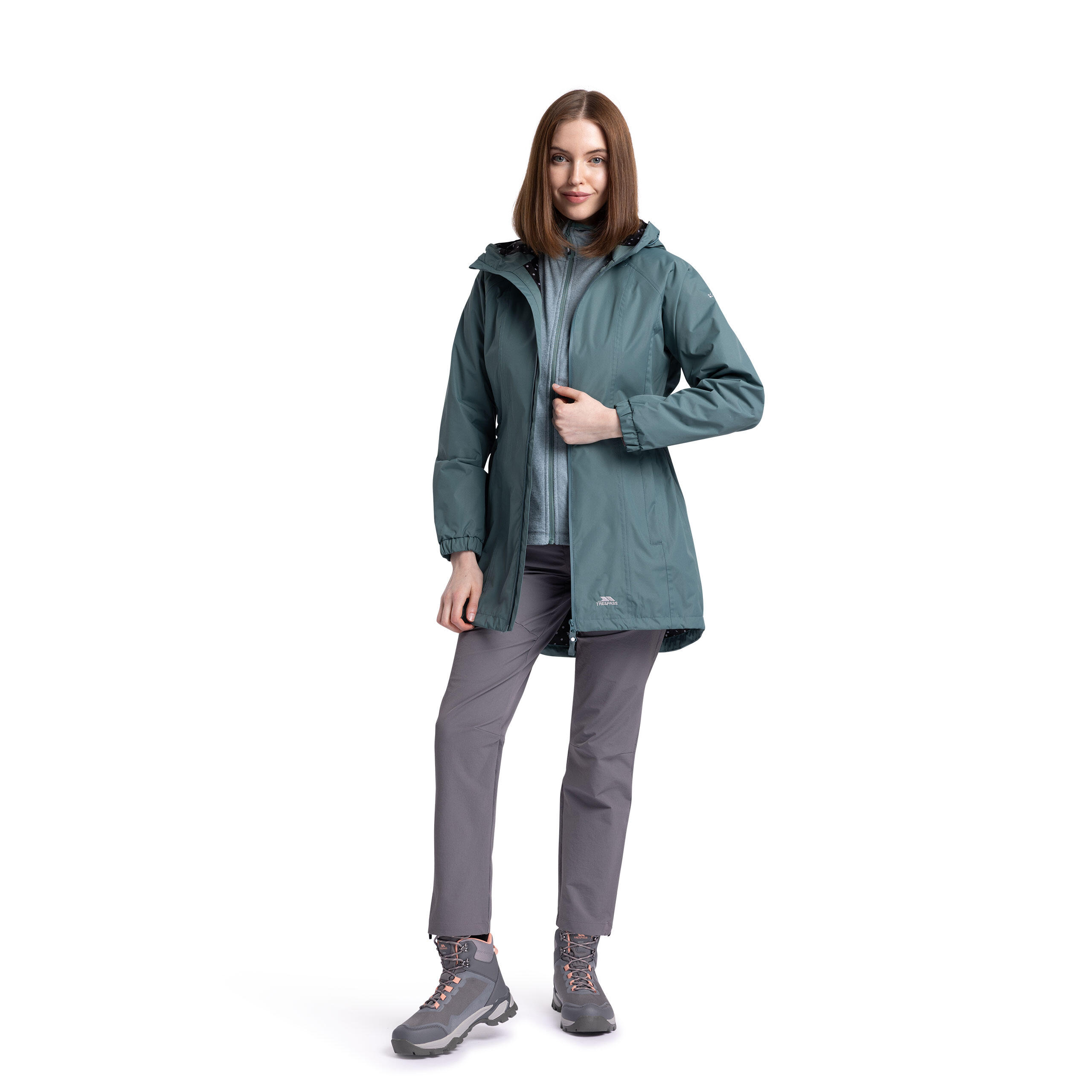 Womens Waterproof Jacket Ladies Longer Length Raincoat Daytrip 3/5