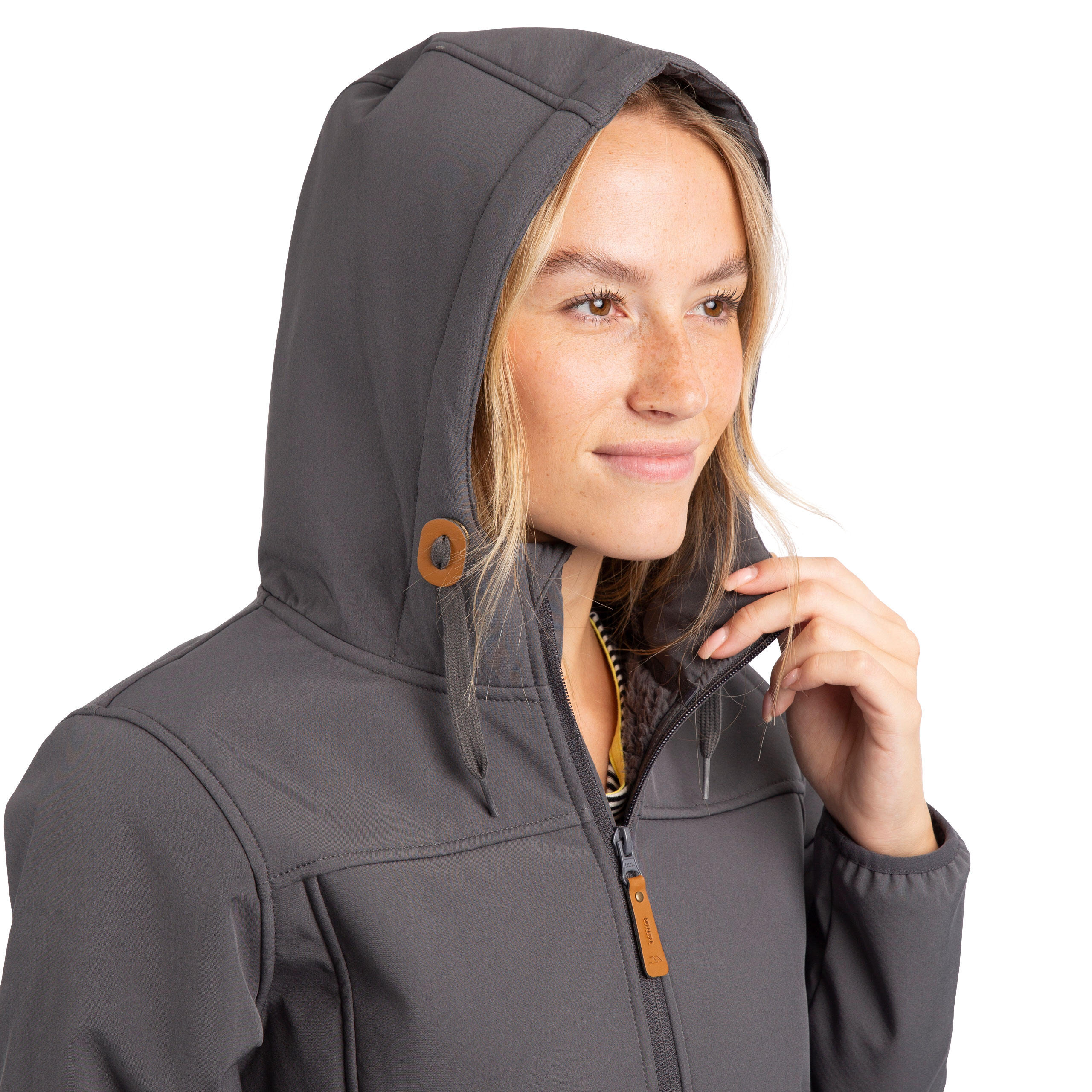 Dames Softshell Jacket Quechua Waterdicht Winddicht 5/5