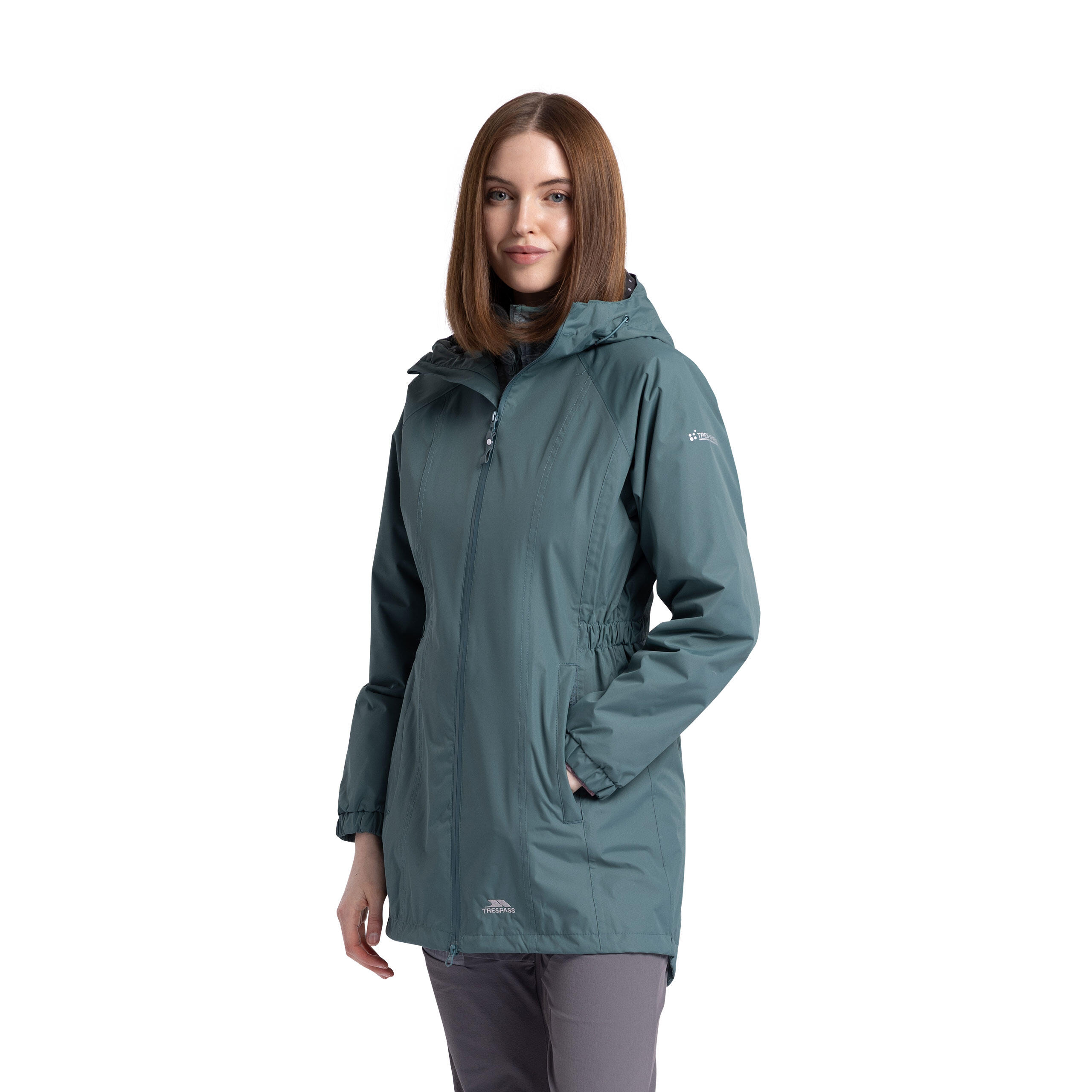 Womens Waterproof Jacket Ladies Longer Length Raincoat Daytrip 5/5