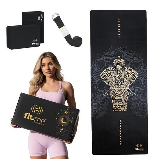 Zestaw do jogi Premium Zamszowy Słoń Fit.me