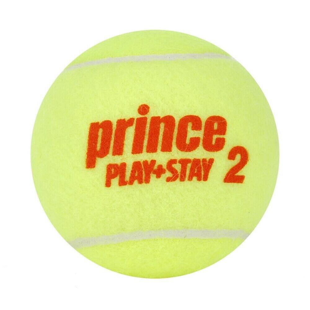 Tube of 3 tennis balls Prince Play & Stay - stage 2 2/3