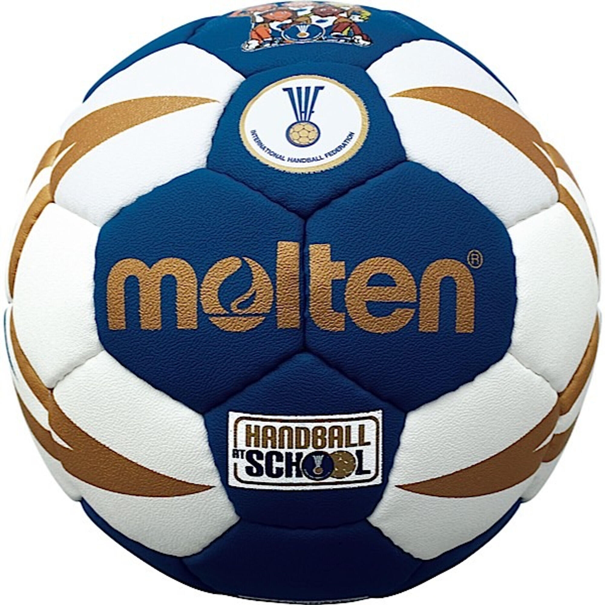 Molten - Mini Ballon Molten Hx1300 T0 Roy - Ballon De Hand - Bleu|jaune - No Size - Decathlon