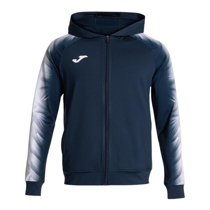 Joma - Veste À Capuche Running Homme Joma Elite Xi Bleu Marine - Gilet Manches Longues - Blanc|bleu - 40 M - Decathlon