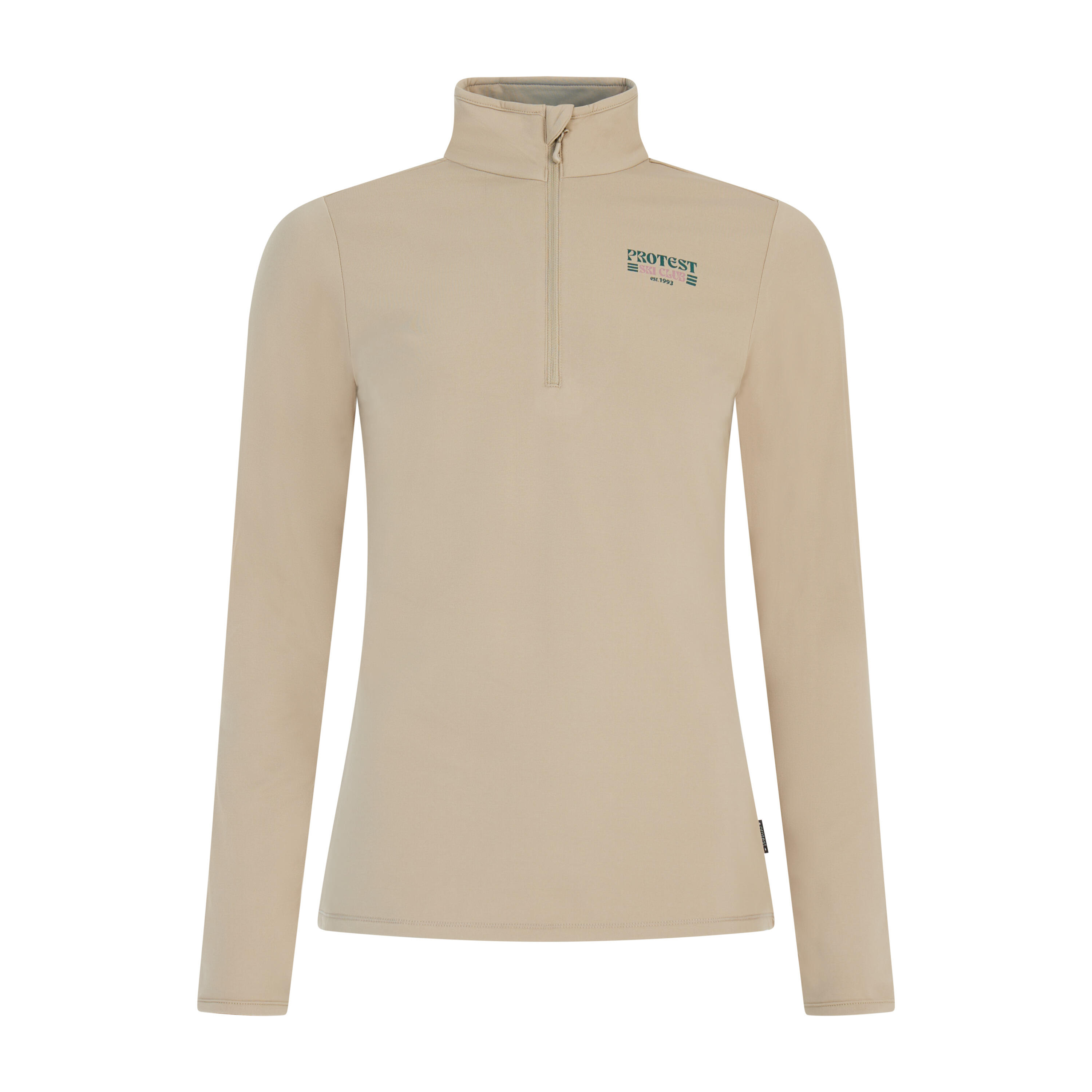 Protest - Sous-pull 1/4 Zip Femme Protest Gentle - Sous-veste - Beige|marron - Decathlon