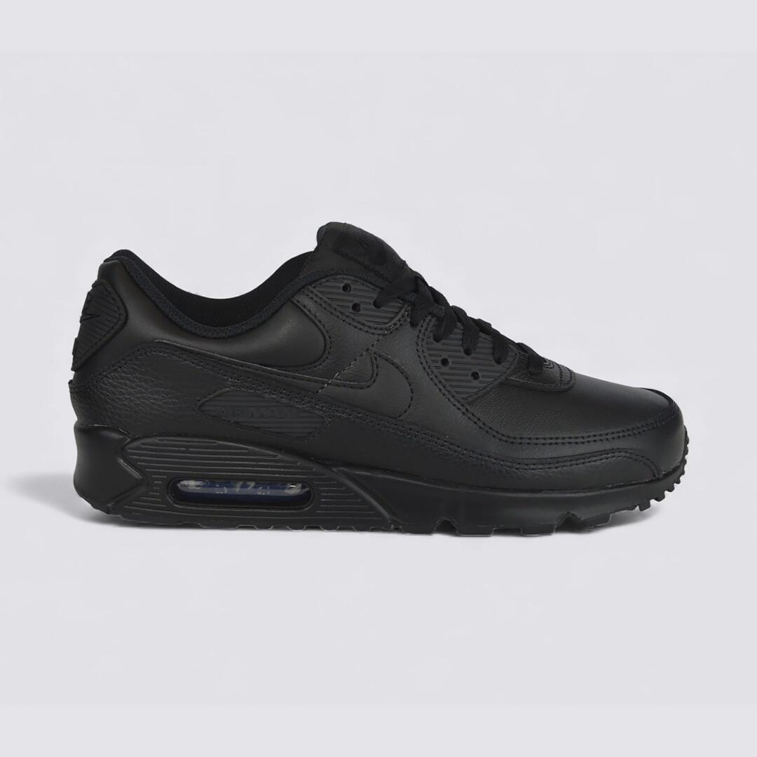 NIKE AirMax90 Leather Triple Black 黒 Nike Air Max 90 Leather Triple Black | Decathlon
