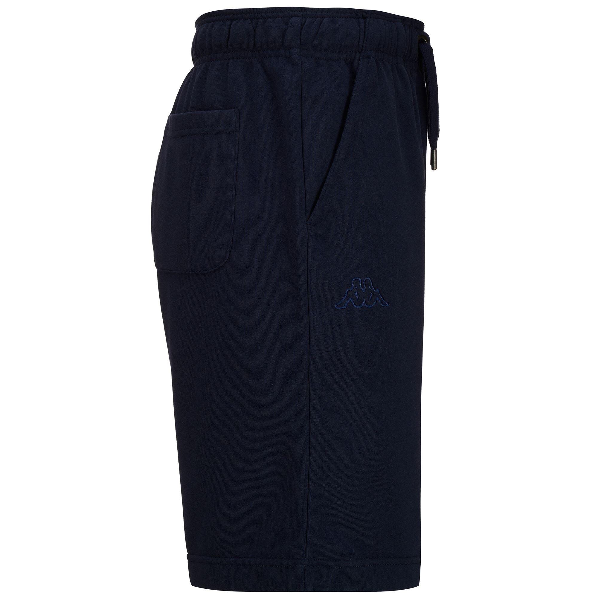 Pantaloncini sportivi da uomo in cotone blu da palestra 2/4